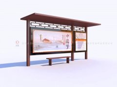 河南長垣候車亭燈箱首批發貨