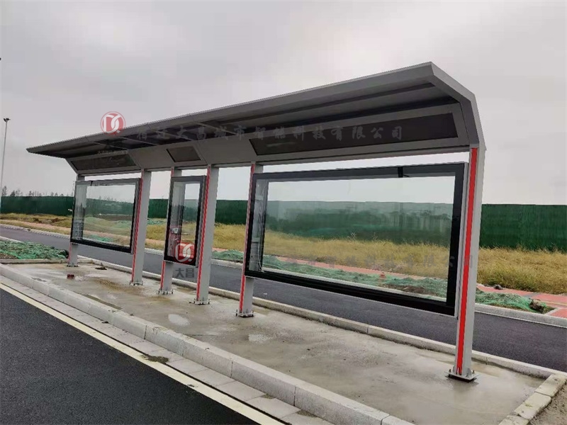 河南信陽公交站牌燈箱安裝實例