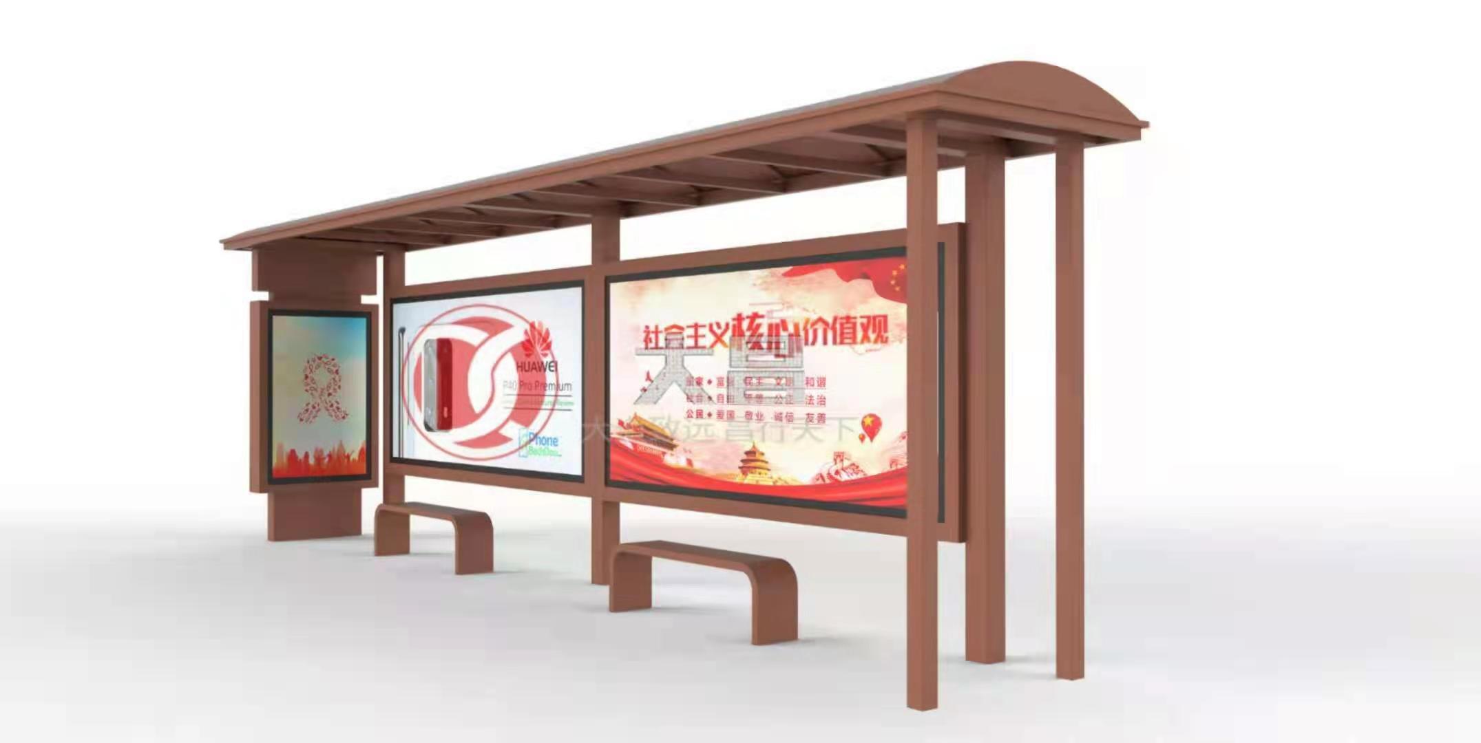 徐州現(xiàn)代公交站牌燈箱安裝現(xiàn)場